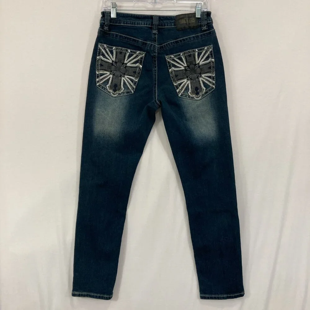 New Fire &‎ Rain Jeans Mens size 30x30 Stretch Slim Fit Light Distressed